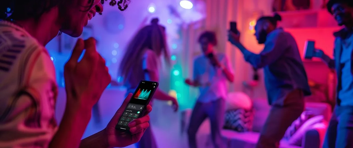 Party with synced lights